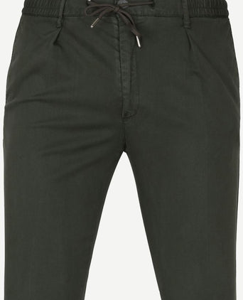 Profuomo chino donkergroen | Slim-fit