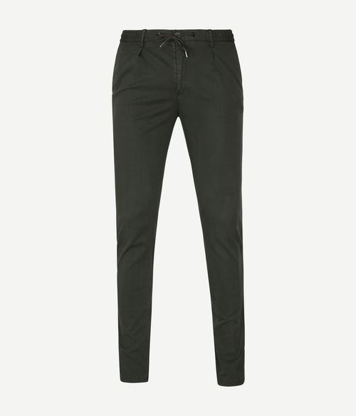 Profuomo chino donkergroen | Slim-fit