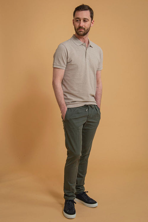 Profuomo chino donkergroen | Slim-fit