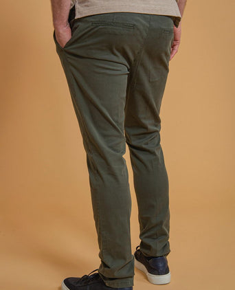 Profuomo chino donkergroen | Slim-fit