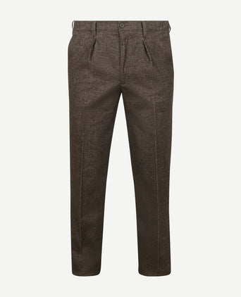 Profuomo chino flanel bruin