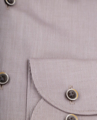 Profuomo dobby overhemd beige | Slim-fit