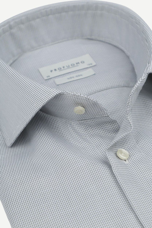 Profuomo dobby overhemd print lichtgroen | Slim-fit