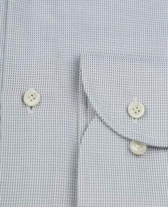 Profuomo dobby overhemd print lichtgroen | Slim-fit