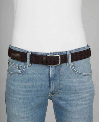 Profuomo geweven riem bruin