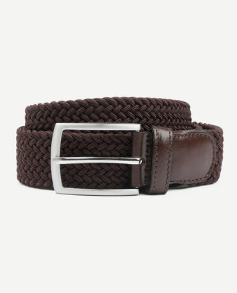 Geweven riem bruin