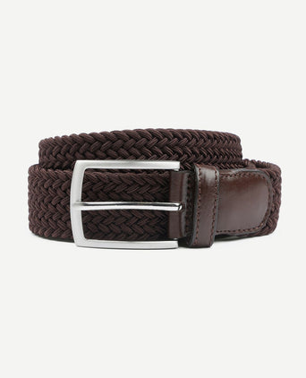Geweven riem bruin