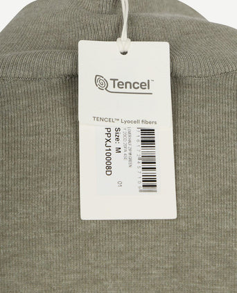 halve rits pullover luxury basic groen