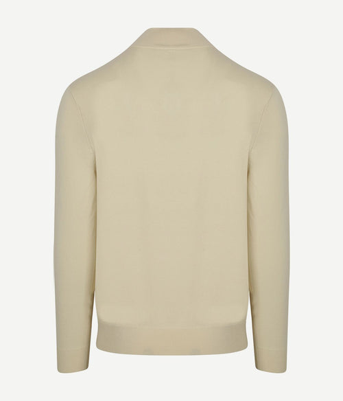 halve rits pullover luxury off white