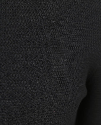 halve rits pullover structure donkerblauw