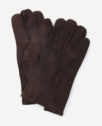Profuomo handschoenen bruin suede