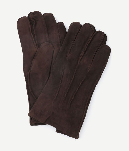 Profuomo handschoenen bruin suede