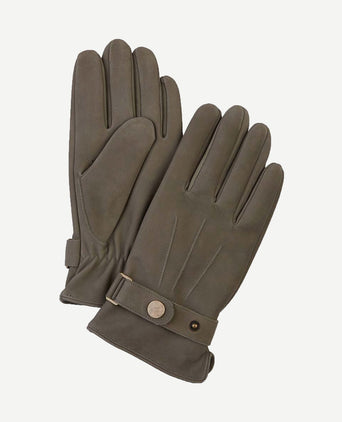Handschoenen wol groen leer