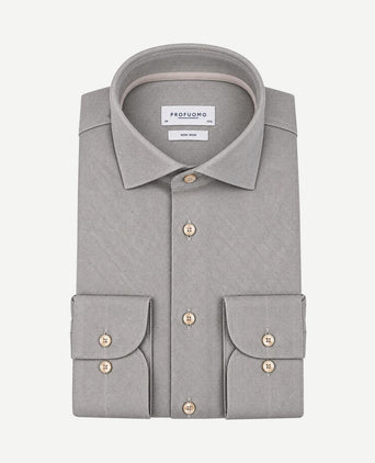 Heavy twill overhemd groen