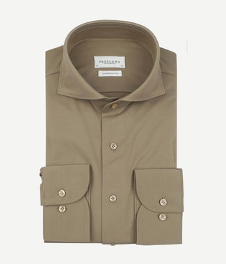 Profuomo japanese knitted overhemd groen | Slim-fit Profuomo japanese knitted overhemd groen | Slim-fit