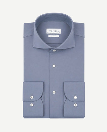 Japanese knitted overhemd indigo