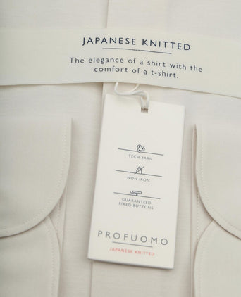 Japanese knitted overhemd off white