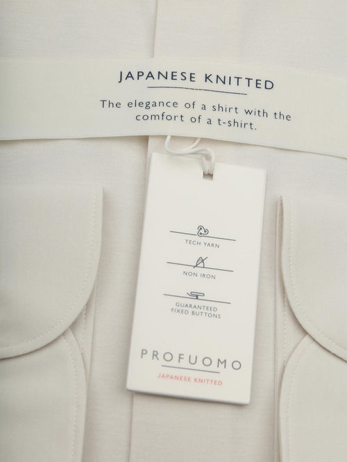 Japanese knitted overhemd off white