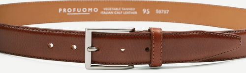 Profuomo leren riem cognac