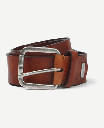 Leren riem cognac