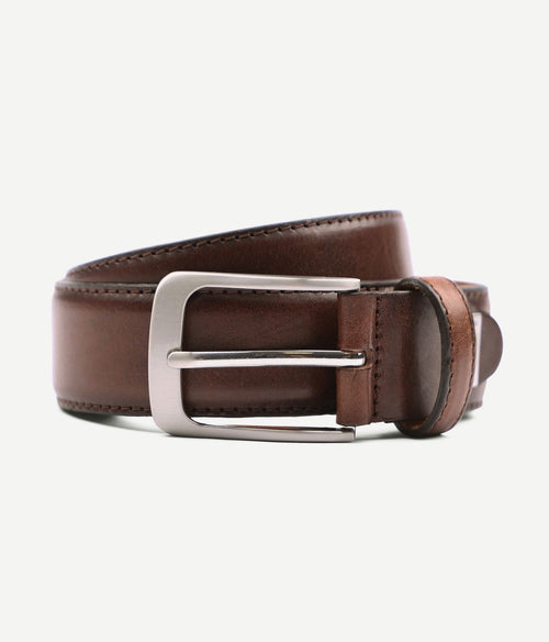 Profuomo leren riem polish bruin