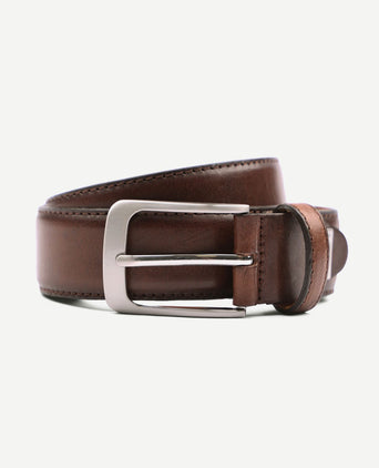 Leren riem polish bruin