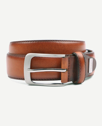 Leren riem polish cognac