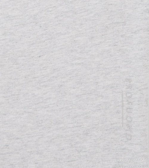 Profuomo longsleeve polo grijs melange | Slim-fit