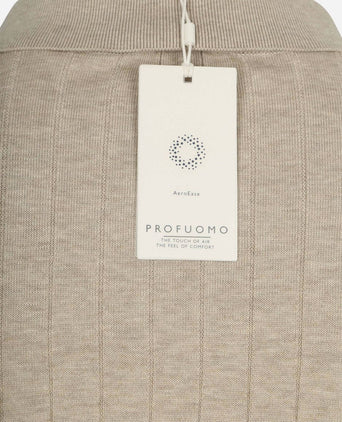 Longsleeve poloshirt dropneedle beige