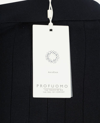 Longsleeve poloshirt dropneedle donkerblauw