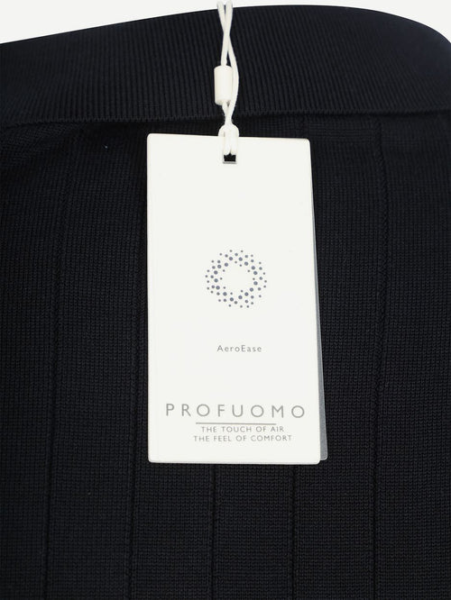 Longsleeve poloshirt dropneedle donkerblauw
