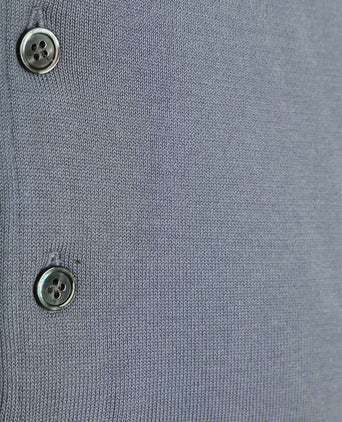 Longsleeve poloshirt luxury basic blauw