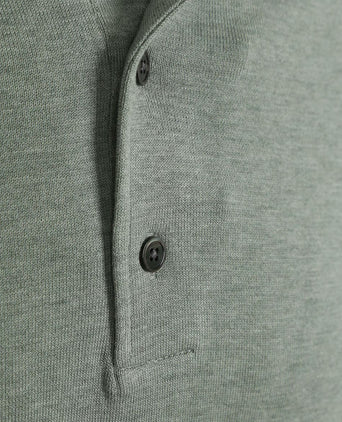 Profuomo longsleeve poloshirt luxury basic groen