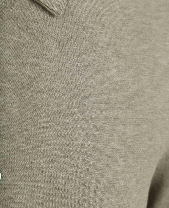 Longsleeve poloshirt luxury basic groen