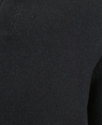 Longsleeve poloshirt wol blend donkerblauw