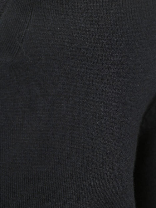 Profuomo longsleeve poloshirt wol blend donkerblauw