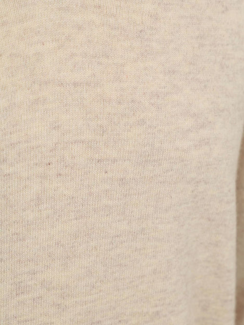 Profuomo longsleeve poloshirt wol blend sand