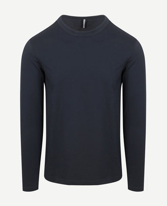 Profuomo longsleeve t-shirt donkerblauw | Regular-fit