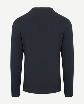 Profuomo longsleeve t-shirt donkerblauw | Regular-fit