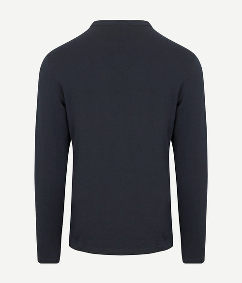 Profuomo longsleeve t-shirt donkerblauw | Regular-fit