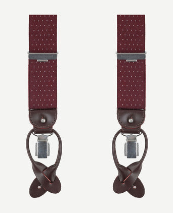 Profuomo luxe bretel bordeaux-wit