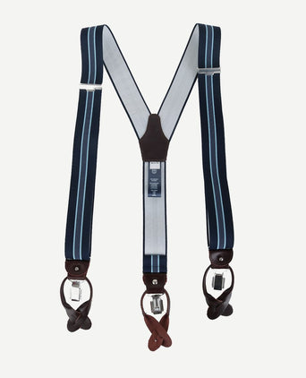 Profuomo luxe bretel donkerblauw-lichtblauw