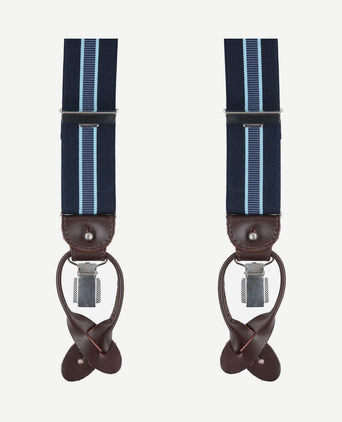 Luxe bretel donkerblauw-lichtblauw
