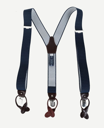 Profuomo luxe bretel donkerblauw-wit