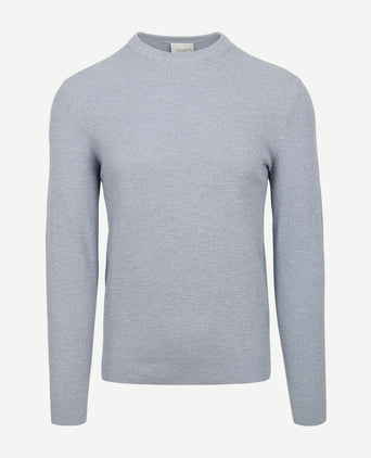 Profuomo o-hals trui lichtblauw | Regular-fit