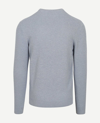 Profuomo o-hals trui lichtblauw | Regular-fit