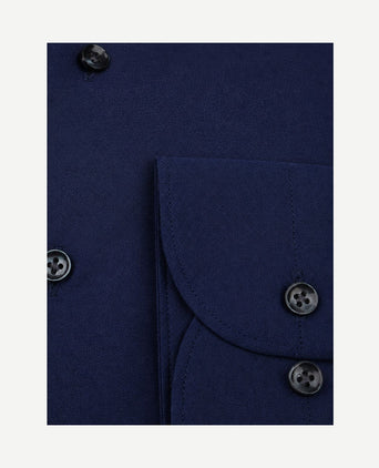 Japanese knitted overhemd donkerblauw