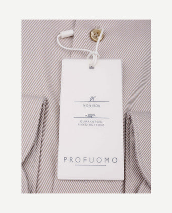Heavy twill overhemd beige