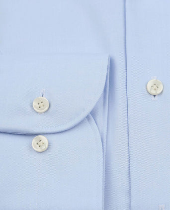 Twill overhemd lichtblauw