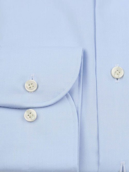 Profuomo twill overhemd lichtblauw | Slim-fit